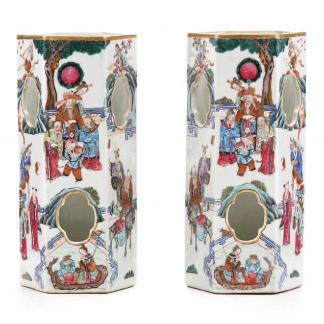 a-pair-of-chinese-famille-rose-porcelain-hat-stands-with-daoist-immortals