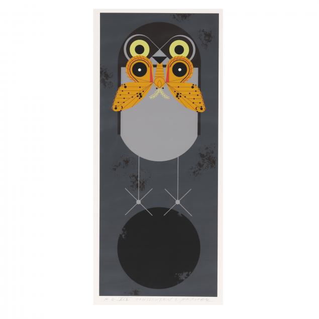 charley-harper-american-1922-2007-i-howlloween-burrowing-owl-i