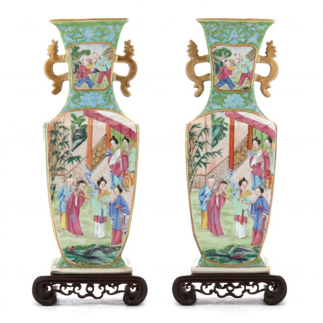 a-pair-of-green-ground-mandarin-rose-vases