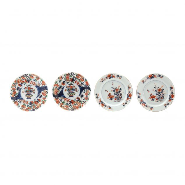 two-pairs-of-chinese-imari-porcelain-dishes