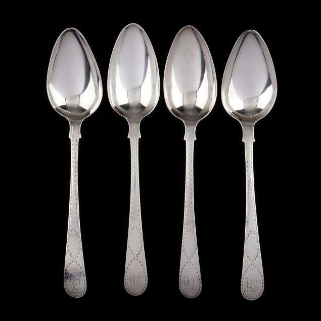 four-george-iii-irish-silver-serving-spoons