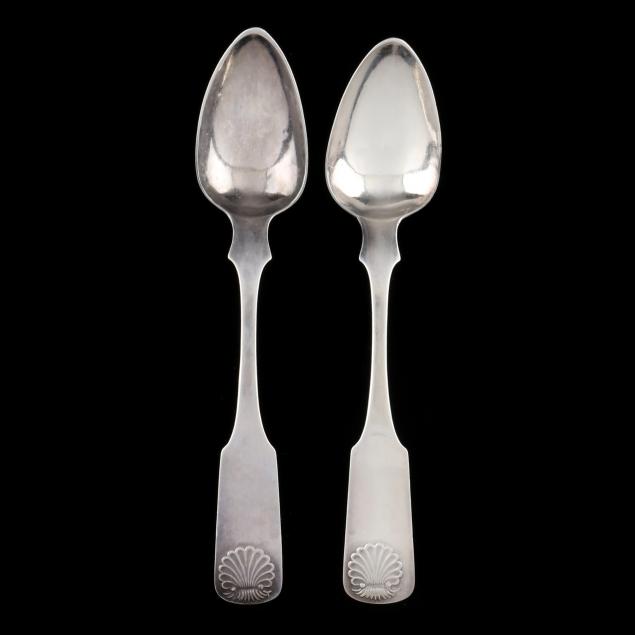 pair-of-north-carolina-coin-silver-teaspoons-mark-of-bernard-dupuy