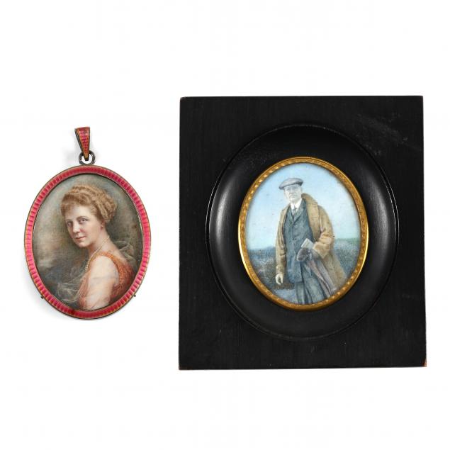 italian-school-20th-century-two-signed-revivalist-portrait-miniatures