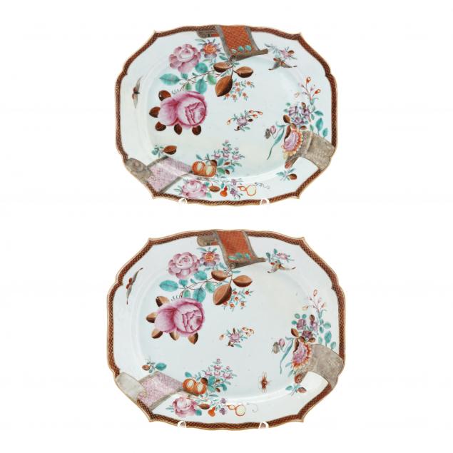 two-large-chinese-export-porcelain-serving-platters-with-peonies