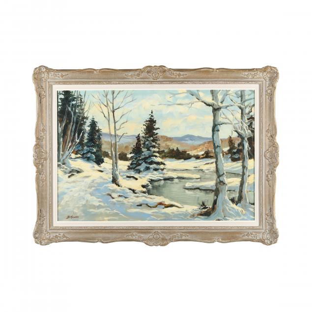 b-howard-american-20th-century-snowy-landscape