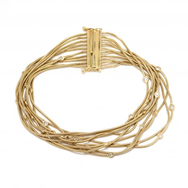 gold-and-diamond-multi-strand-bracelet