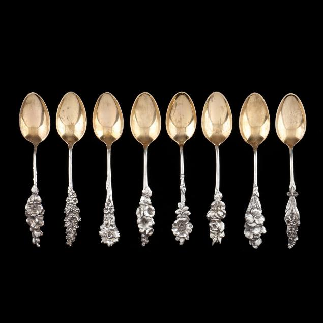 a-boxed-set-of-eight-reed-barton-i-harlequin-i-sterling-silver-five-o-clock-teaspoons