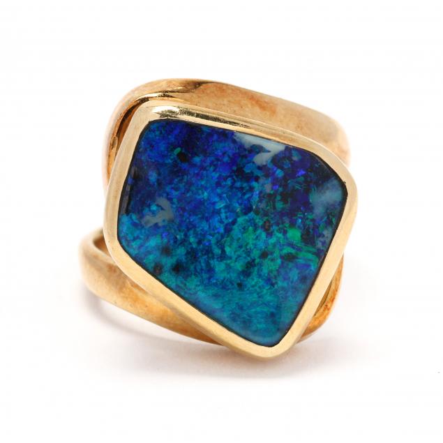 gold-and-boulder-opal-ring