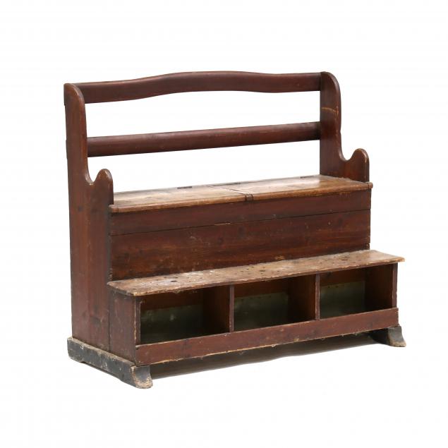 antique-new-england-pine-shoe-shine-bench