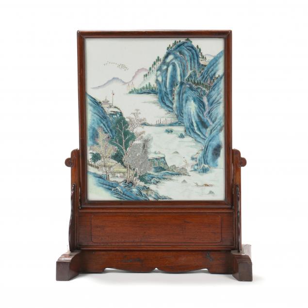 a-chinese-porcelain-plaque-table-screen-of-mountain-landscape