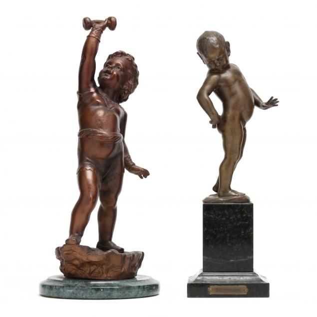 two-small-continental-figural-bronzes-of-young-boys