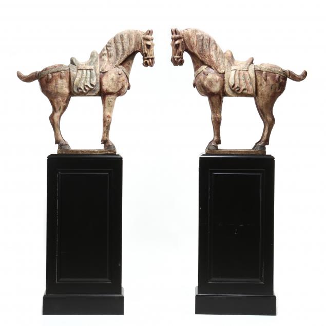 an-impressive-pair-of-large-chinese-carved-wood-horses