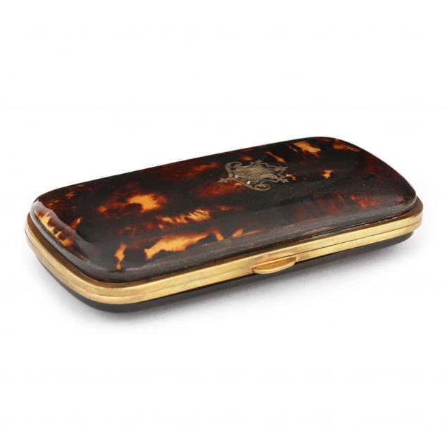 a-continental-tortoise-shell-cigar-case