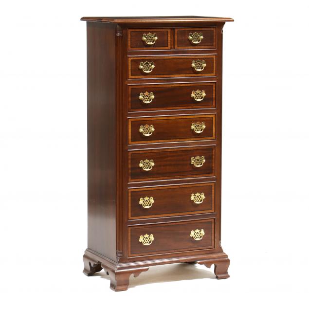 stickley-chippendale-style-inlaid-mahogany-semainier