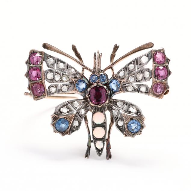 antique-silver-topped-gold-and-gem-set-dragonfly-brooch-pendant