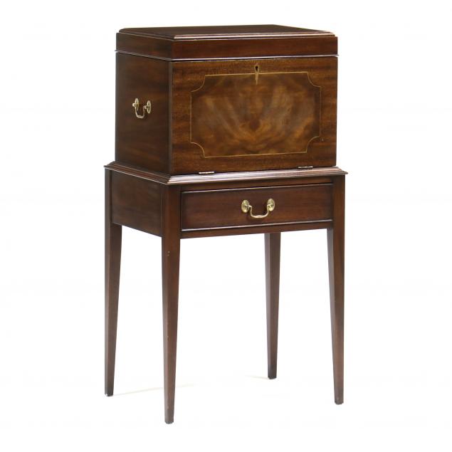 henkel-harris-federal-style-inlaid-mahogany-silver-chest