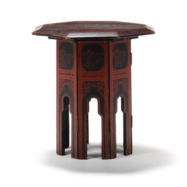 southeast-asian-lacquered-octagonal-stand
