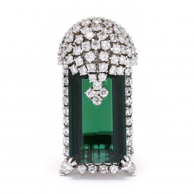 retro-white-gold-green-tourmaline-and-diamond-ring