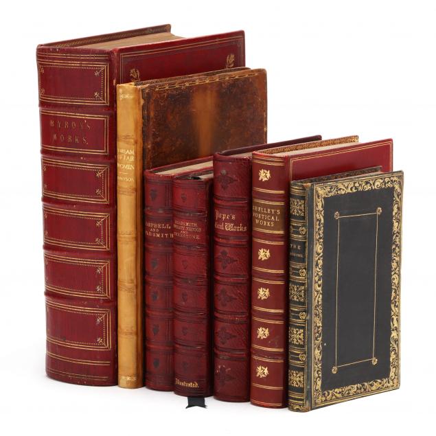 seven-finely-bound-books-of-english-and-scottish-poetry