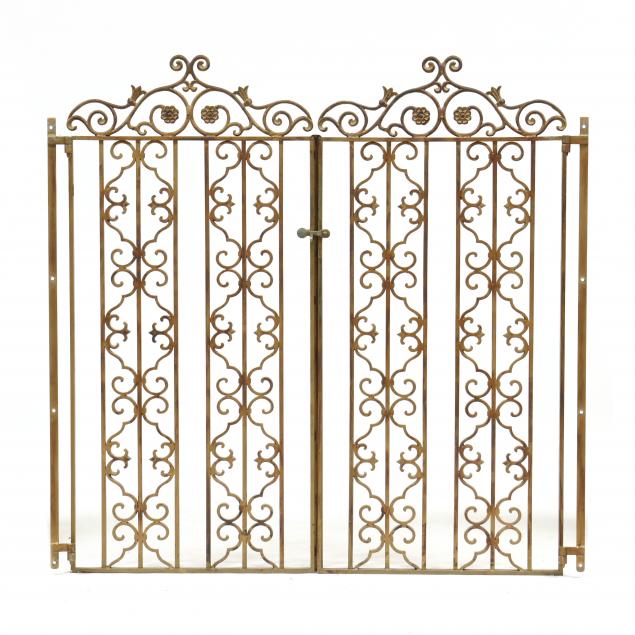 vintage-pair-of-wrought-iron-gates