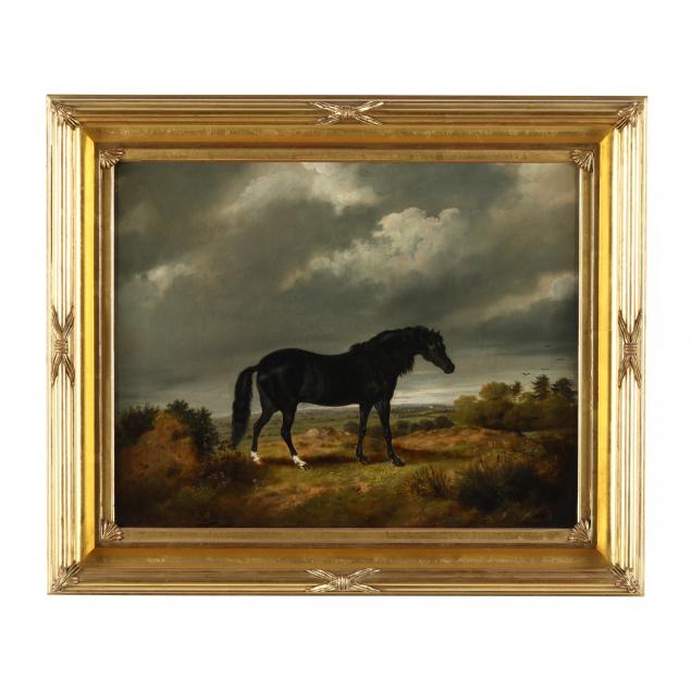 george-morley-english-active-c-1831-1889-horse-in-a-landscape