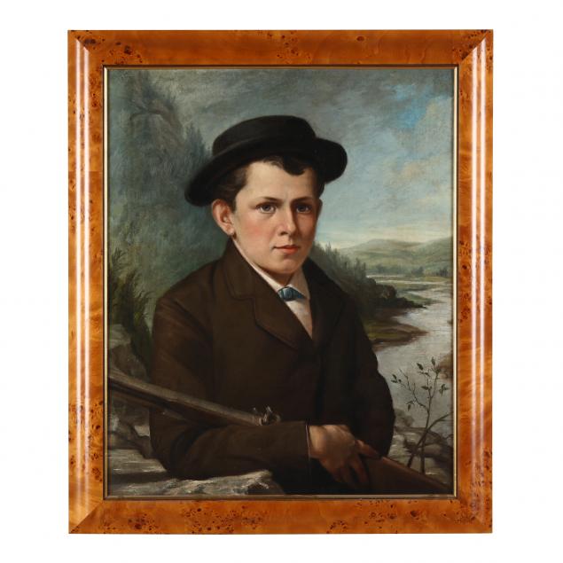 english-school-19th-century-portrait-of-a-boy-with-shotgun