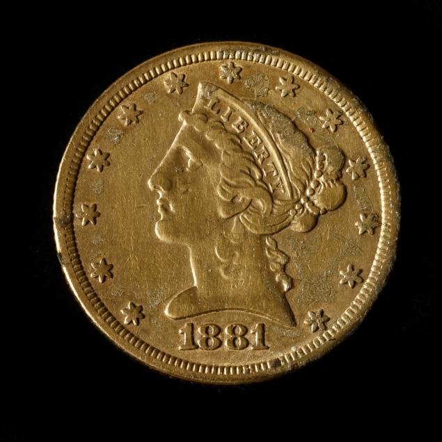 damaged-1881-5-gold-half-eagle-fine-details