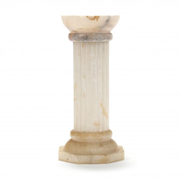 carved-alabaster-columnar-pedestal