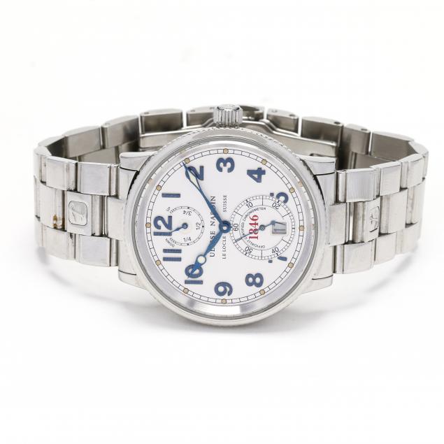 stainless-steel-marine-chronometer-watch-ulysse-nardin