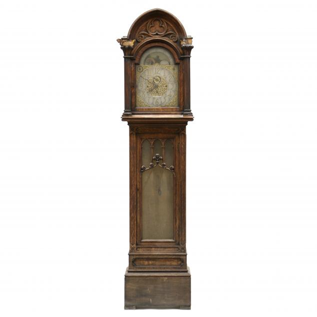 gothic-revival-carved-oak-tall-case-chime-clock-bawo-dotter