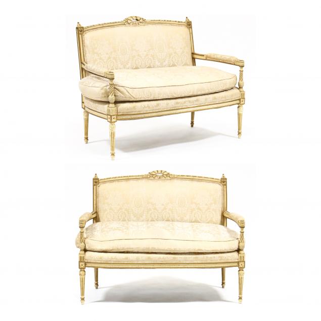 pair-of-louis-xvi-style-carved-and-painted-settees
