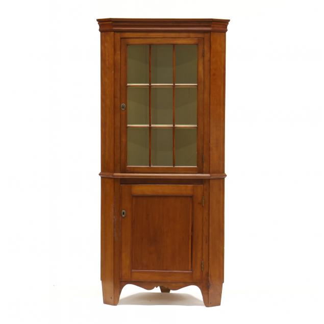 american-federal-diminutive-cherry-corner-cupboard