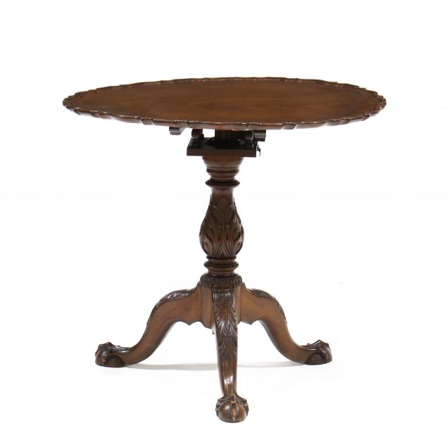 antique-american-chippendale-style-carved-mahogany-tilt-top-tea-table