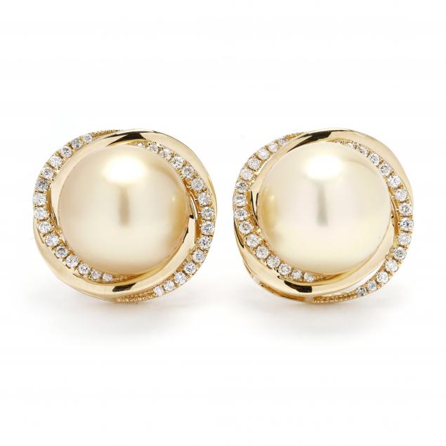 gold-and-golden-south-sea-pearl-earrings