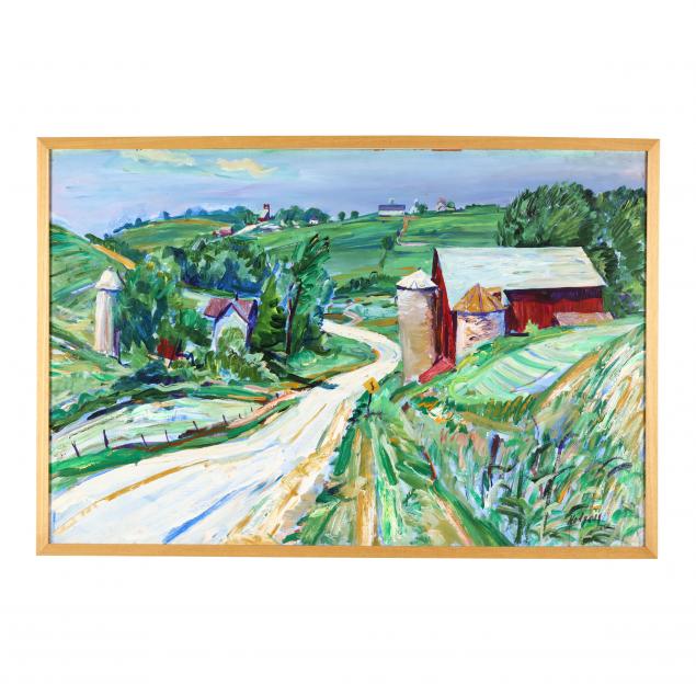 robert-hodgell-american-1922-2000-rural-landscape