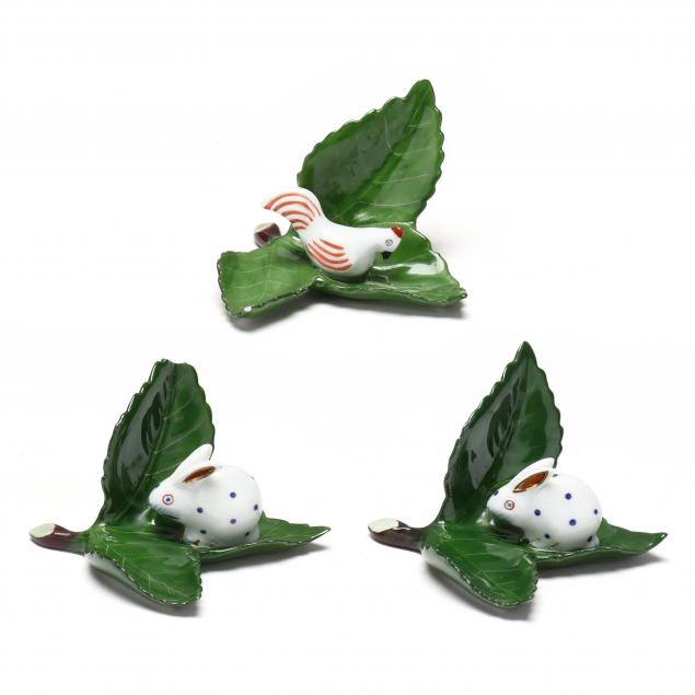 set-of-three-herend-porcelain-figural-place-card-holders