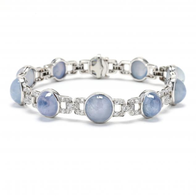 art-deco-platinum-star-sapphire-and-diamond-bracelet