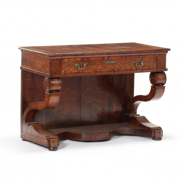 continental-neoclassical-parquetry-inlaid-console-table