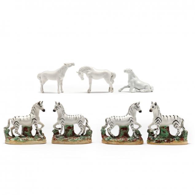 four-old-staffordshire-ware-zebra