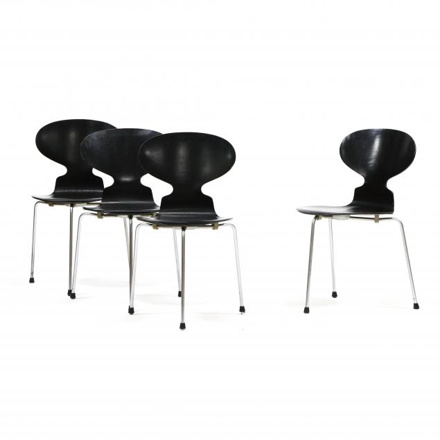 arne-jacobsen-denmark-1902-1971-four-early-i-ant-i-chairs