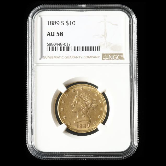 1889-s-liberty-head-10-gold-eagle-ngc-au58