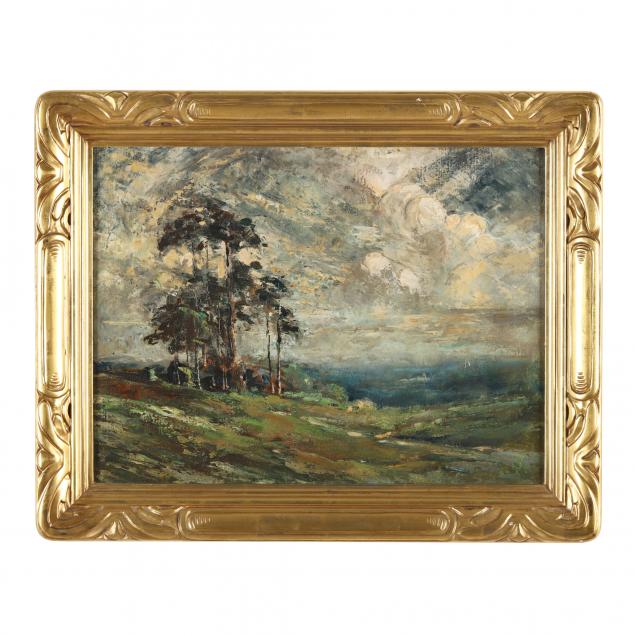 continental-school-early-20th-century-landscape-with-trees