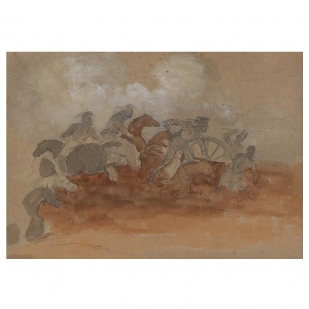 attributed-theodore-gericault-french-1791-1824-cavalry-battle-a-sketch