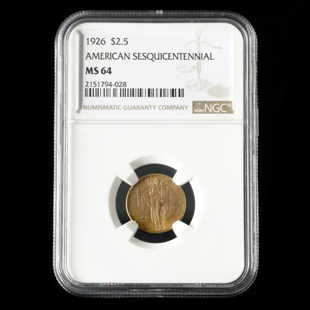 1926-american-sesquicentennial-2-50-gold-quarter-eagle-ngc-ms64