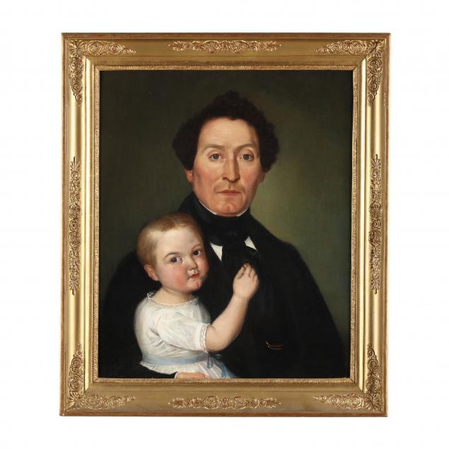continental-school-19th-century-portrait-of-a-father-child