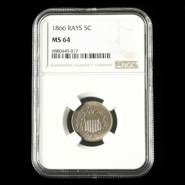 1866-with-rays-shield-nickel-ngc-ms64