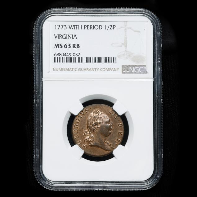 1773-virginia-halfpenny-ngc-ms63-rb