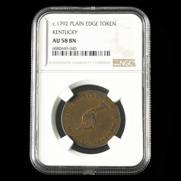 kentucky-plain-edge-token-circa-1792-ngc-au58-bn
