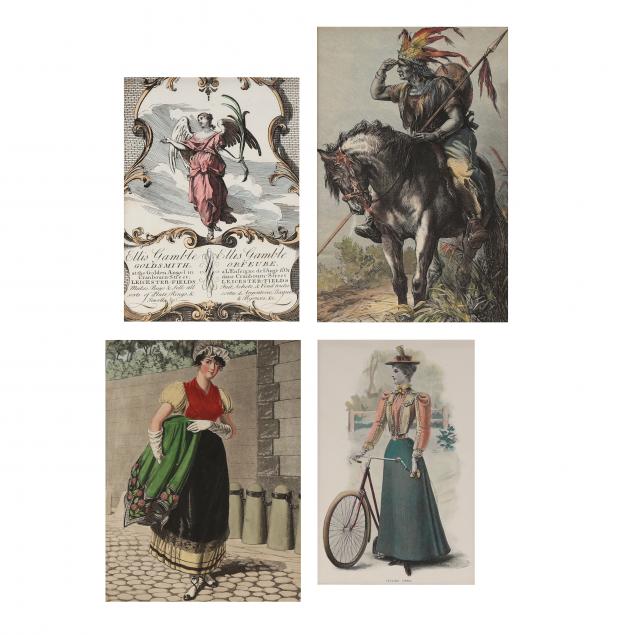 assortment-of-hand-colored-figural-prints