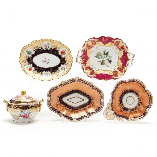 five-antique-porcelain-serving-pieces